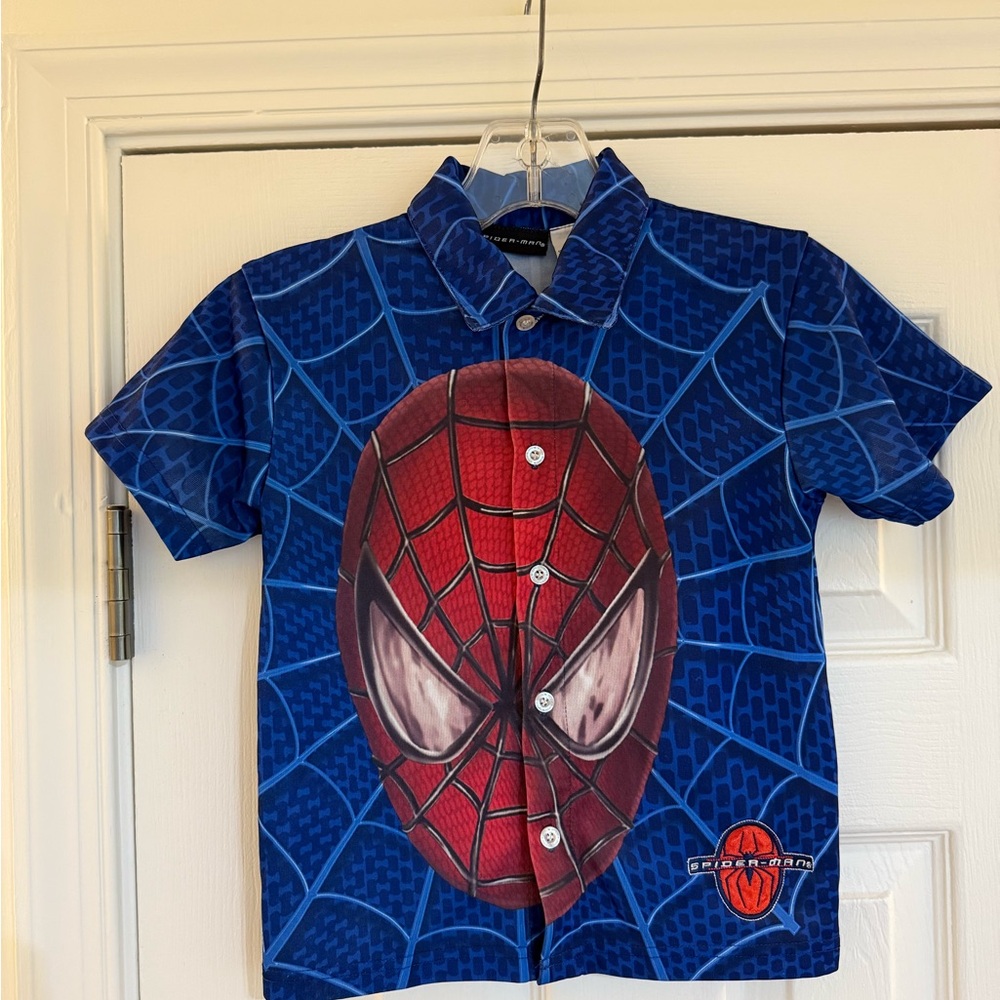 2003 spider-man boys button down 5t